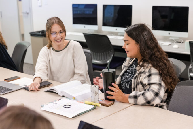 Moudy South: students participate in a Case Studies class taught by Ashley English, assistant professor of Strategic Communication in TCU's Bob Schieffer College of Communication. Photo by James Anger, April 12, 2022.