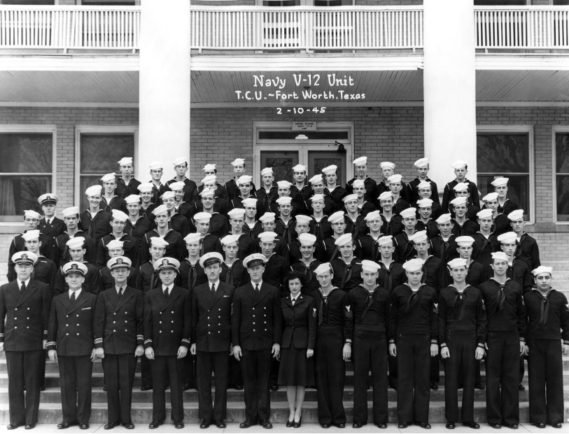 Navy V-12 Unit at TCU 1945